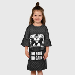 Детское платье 3D No pain no gain штангист - фото 2