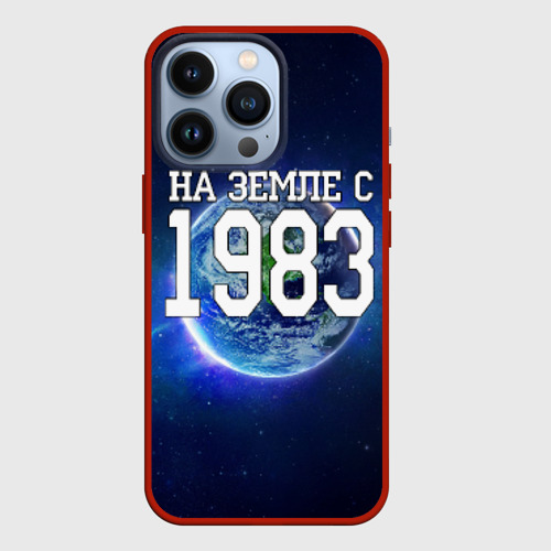 Чехол для iPhone 13 Pro На Земле с 1983, цвет красный