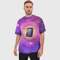 Мужская футболка oversize 3D Time vortex - фото 2