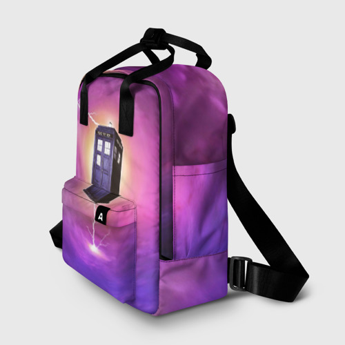 Женский рюкзак 3D с принтом TIME VORTEX, фото на моделе #1