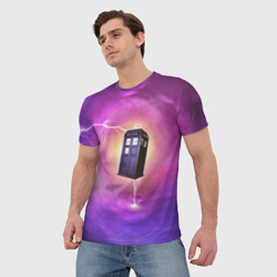 Мужская футболка 3D Time vortex - фото 2
