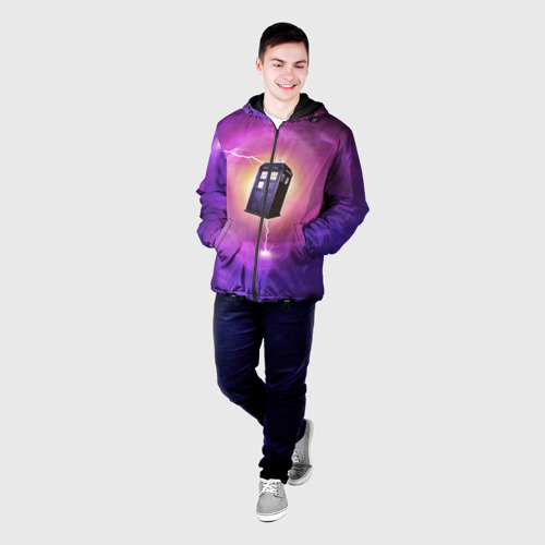 Мужская куртка 3D с принтом TIME VORTEX, фото на моделе #1