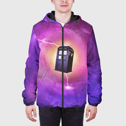 Мужская куртка 3D с принтом TIME VORTEX, вид сбоку #3