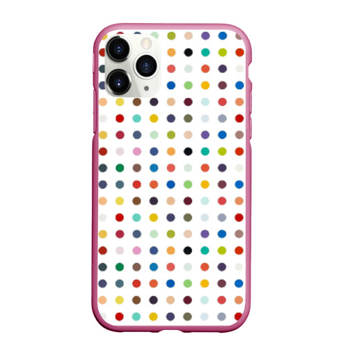 Чехол для iPhone 11 Pro Max матовый Love lust faith + dreams, цвет малиновый