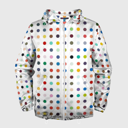 Мужская ветровка 3D Love lust faith + dreams, цвет белый