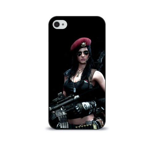 Чехол для Apple iPhone 4/4S soft-touch Девушка воин Фото 01 Чехол для Apple iPhone 4/4S soft-touch Девушка воин Фото 01