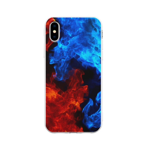 Чехол для iPhone X матовый Битва огней Фото 01 Чехол для iPhone X матовый Битва огней Фото 01