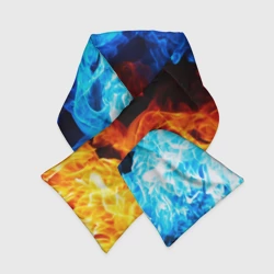 Шарф-пуховик 3D Битва огней