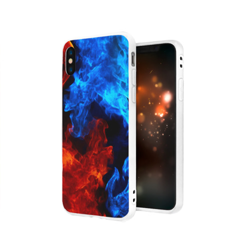 Чехол для iPhone X матовый Битва огней Фото 01 Чехол для iPhone X матовый Битва огней Фото 01