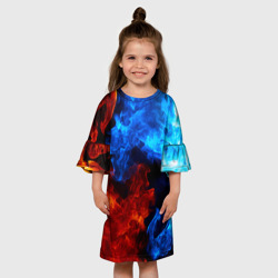 Детское платье 3D Битва огней - фото 2