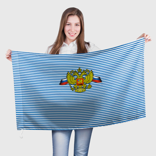 Флаг 3D Герб РФ