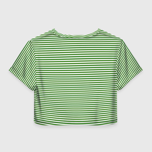 Женская футболка Crop-top 3D Погранвойска, цвет 3D печать - фото 2