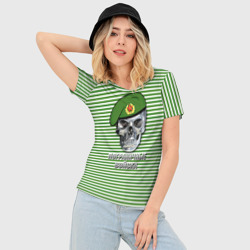 Женская футболка 3D Slim Погранвойска - фото 2