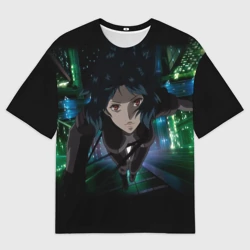 Женская футболка oversize 3D Призрак в доспехах