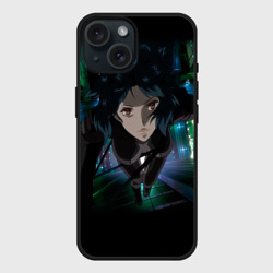 Чехол силиконовый для Apple iPhone 15 матовый Призрак в доспехах