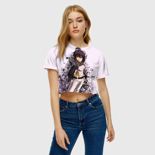 Женская футболка Crop-top 3D Призрак, цвет 3D печать - фото 3