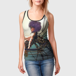 Женская майка 3D Аниме призрак в доспехах с проводами - фото 2