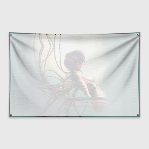 Флаг-баннер Аниме призрак в доспехах с проводами - фото 2