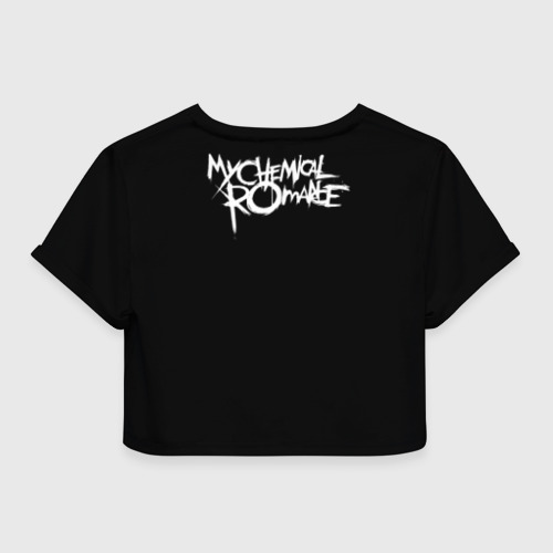 Женская футболка Crop-top 3D My Chemical Romance, цвет 3D печать - фото 2