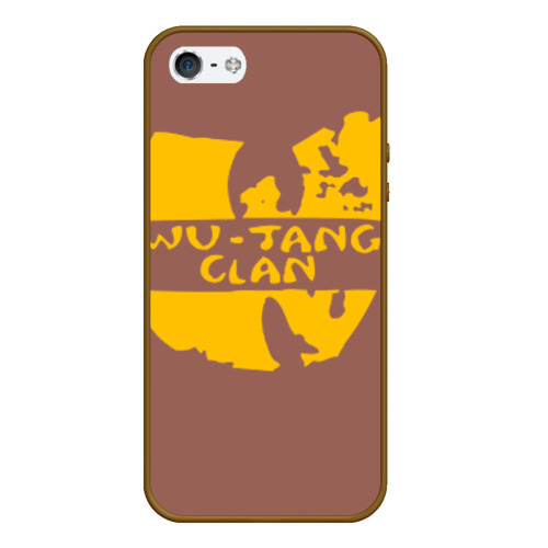 Чехол для iPhone 5/5S матовый Wu Tang Clan, цвет коричневый