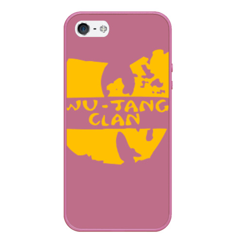 Чехол для iPhone 5/5S матовый Wu Tang Clan, цвет малиновый