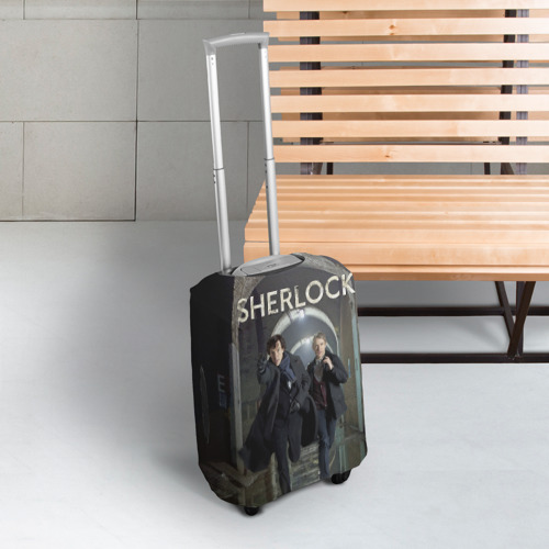 Чехол для чемодана 3D Sherlock, цвет 3D печать - фото 3