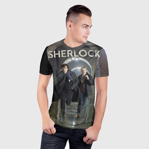 Мужская футболка 3D Slim Sherlock - фото 3