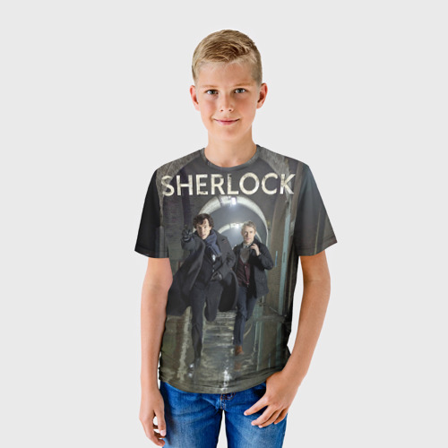 Детская футболка 3D Sherlock Фото 01 Детская футболка 3D Sherlock Фото 01