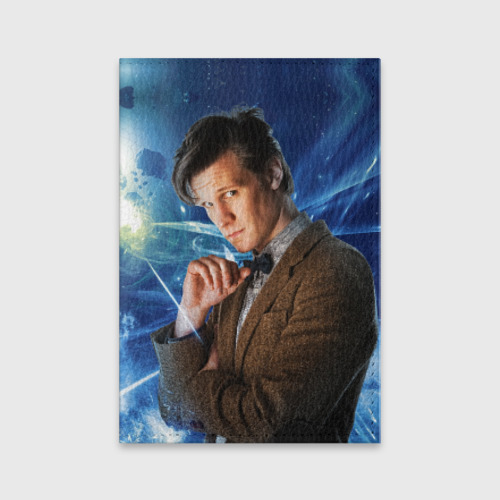 Обложка для паспорта матовая кожа 11th Doctor Who, цвет красный