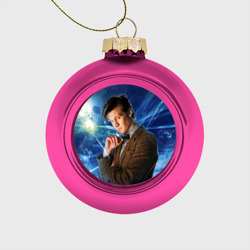 Стеклянный ёлочный шар 11th Doctor Who