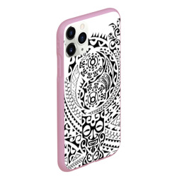 Чехол для iPhone 11 Pro Max матовый Тату полинезия - фото 2