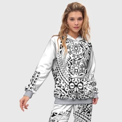 Женский костюм с толстовкой 3D Тату полинезия - фото 2