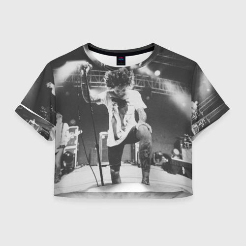 Женская футболка Crop-top 3D Bring Me The Horizon, цвет 3D печать