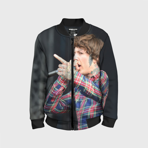 Детский бомбер 3D Oliver Sykes, цвет черный