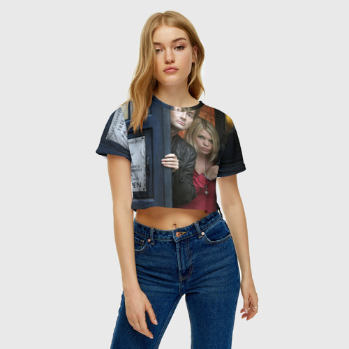 Женская футболка Crop-top 3D New Doctor, цвет 3D печать - фото 3