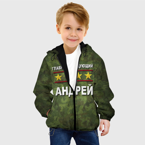 Детская куртка 3D Главнокомандующий Андрей, цвет черный - фото 3