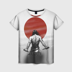 Женская футболка 3D Самурай 1
