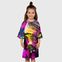 Детское платье 3D Индуистский фестиваль красок - фото 2