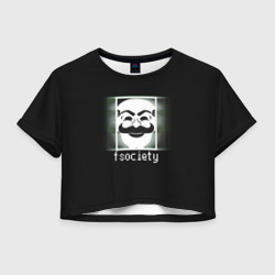 Женская футболка Crop-top 3D Mr.Robot