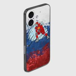 Чехол для iPhone 16 силиконовый с защитой камеры Хоккей - фото 2