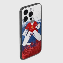 Чехол для iPhone 16 Pro силиконовый с защитой камеры Хоккей 1 - фото 2