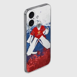 Чехол для iPhone 16 силиконовый с защитой камеры Хоккей 1 - фото 2