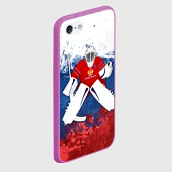 Чехол для iPhone 5/5S матовый Хоккей 1 - фото 2