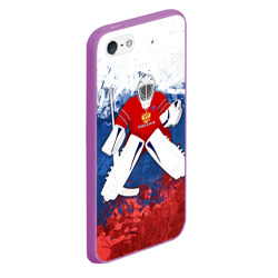 Чехол для iPhone 5/5S матовый Хоккей 1 - фото 2