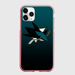 Чехол для iPhone 11 Pro Max матовый Сан-Хосе Шаркс