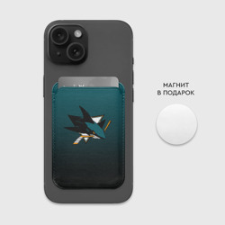 Картхолдер Magsafe магнитный Сан-Хосе Шаркс - фото 2