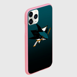Чехол для iPhone 11 Pro Max матовый Сан-Хосе Шаркс - фото 2
