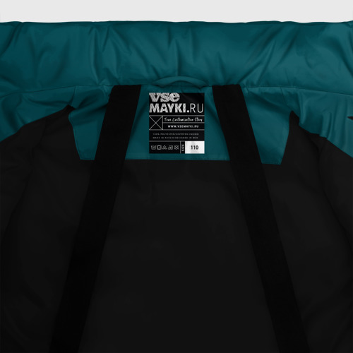 Зимняя куртка для девочек 3D Сан-Хосе Шаркс, цвет черный - фото 7