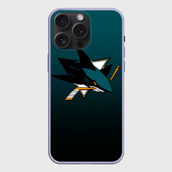 Чехол силиконовый для Apple iPhone 15 Pro Мax матовый Сан-Хосе Шаркс