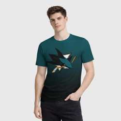 Мужская футболка 3D Сан-Хосе Шаркс - фото 2